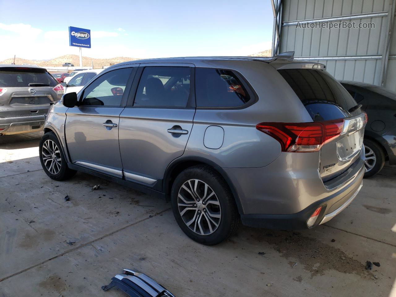 2017 Mitsubishi Outlander Se Gray vin: JA4AD3A34HZ059301