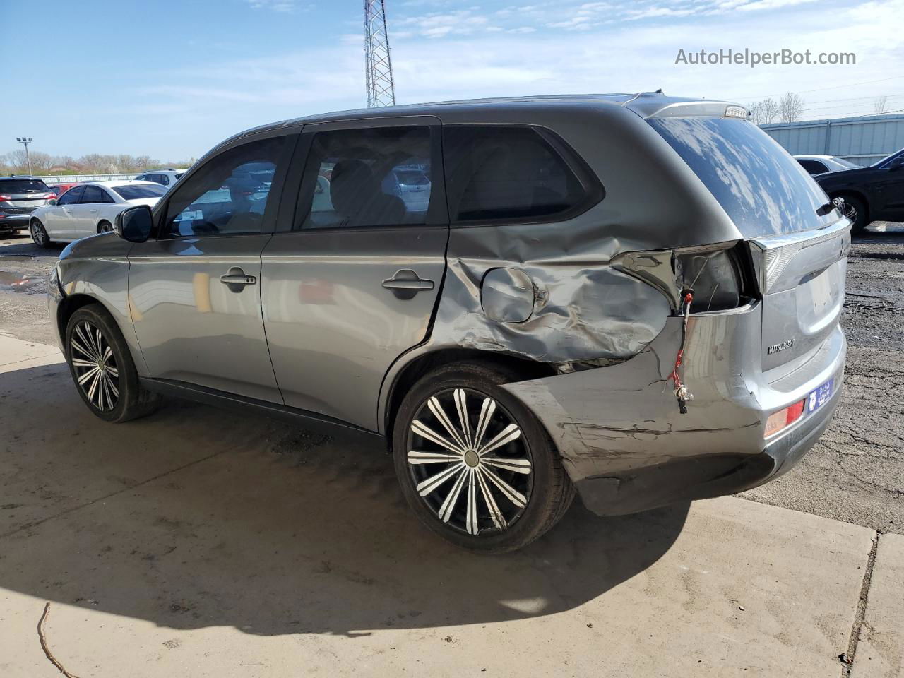 2014 Mitsubishi Outlander Se Silver vin: JA4AD3A35EZ002567