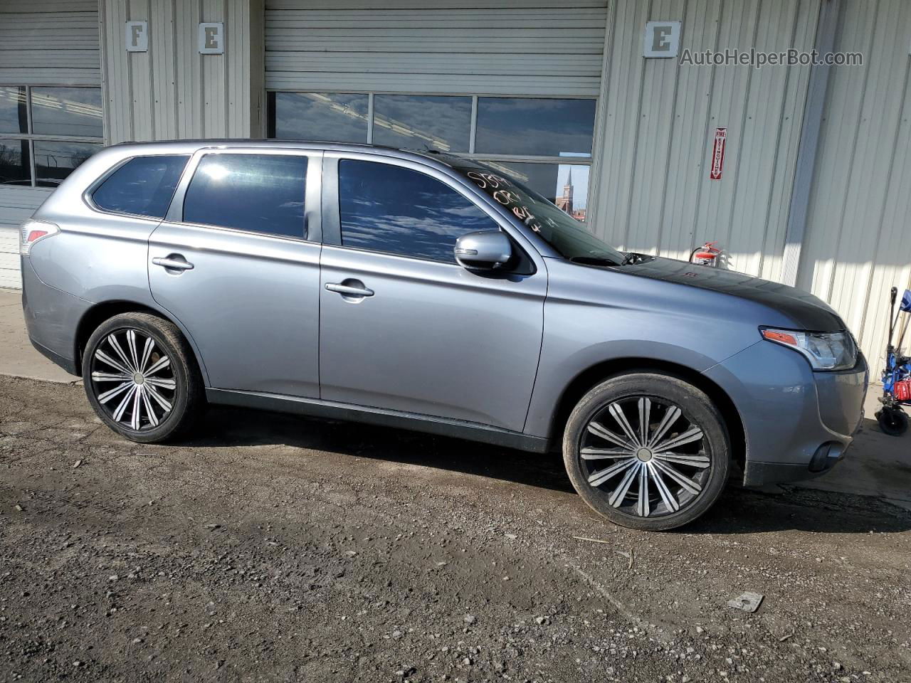 2014 Mitsubishi Outlander Se Silver vin: JA4AD3A35EZ002567