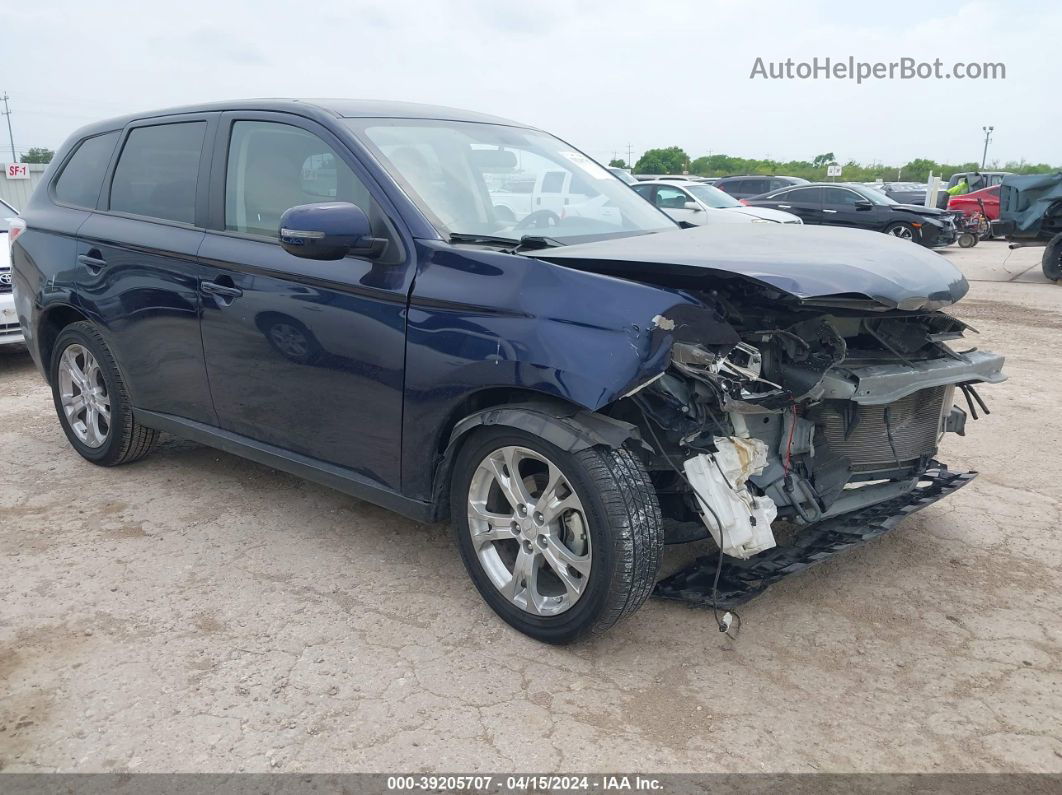 2014 Mitsubishi Outlander Se Blue vin: JA4AD3A35EZ004755