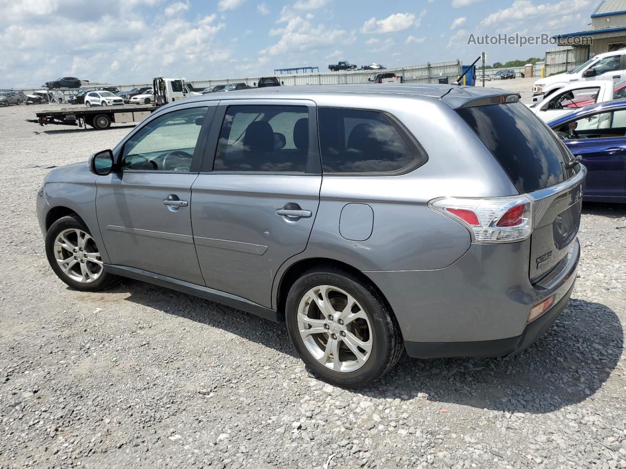 2014 Mitsubishi Outlander Se Серебряный vin: JA4AD3A35EZ018008