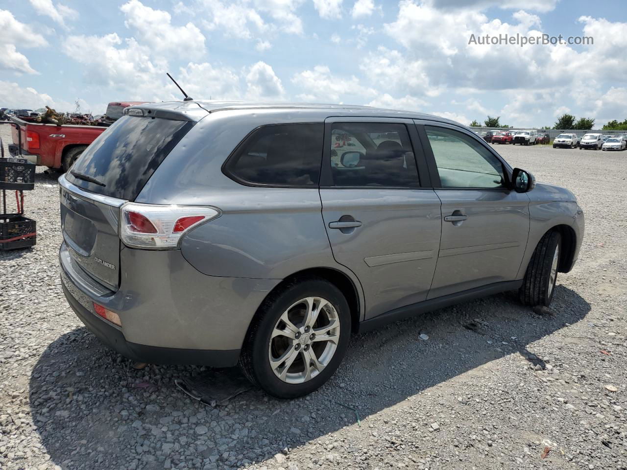 2014 Mitsubishi Outlander Se Silver vin: JA4AD3A35EZ018008