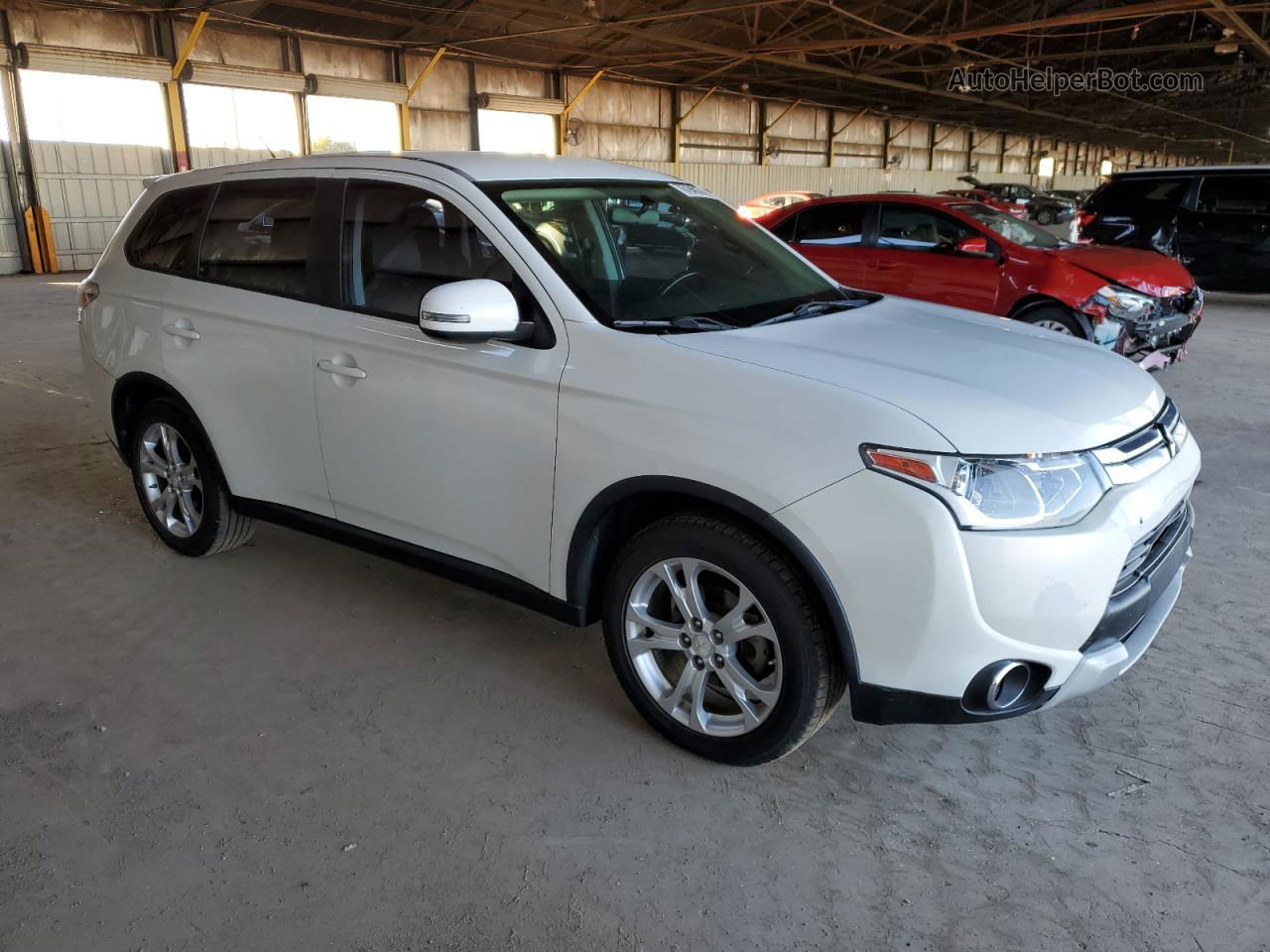 2015 Mitsubishi Outlander Se Белый vin: JA4AD3A35FZ006684