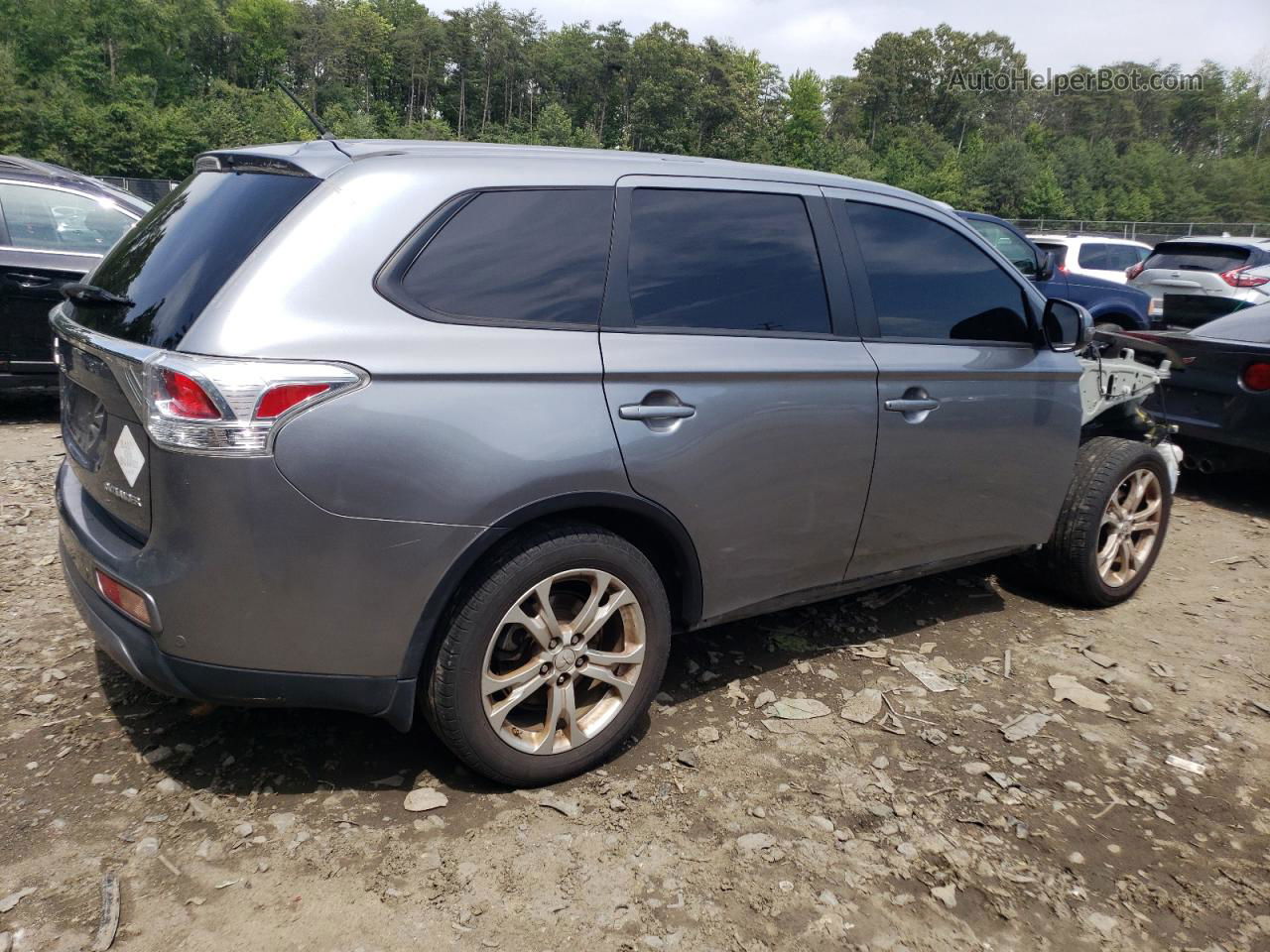 2015 Mitsubishi Outlander Se Gray vin: JA4AD3A35FZ009469