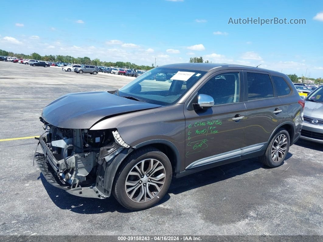 2016 Mitsubishi Outlander Se/sel Gray vin: JA4AD3A35GZ003334