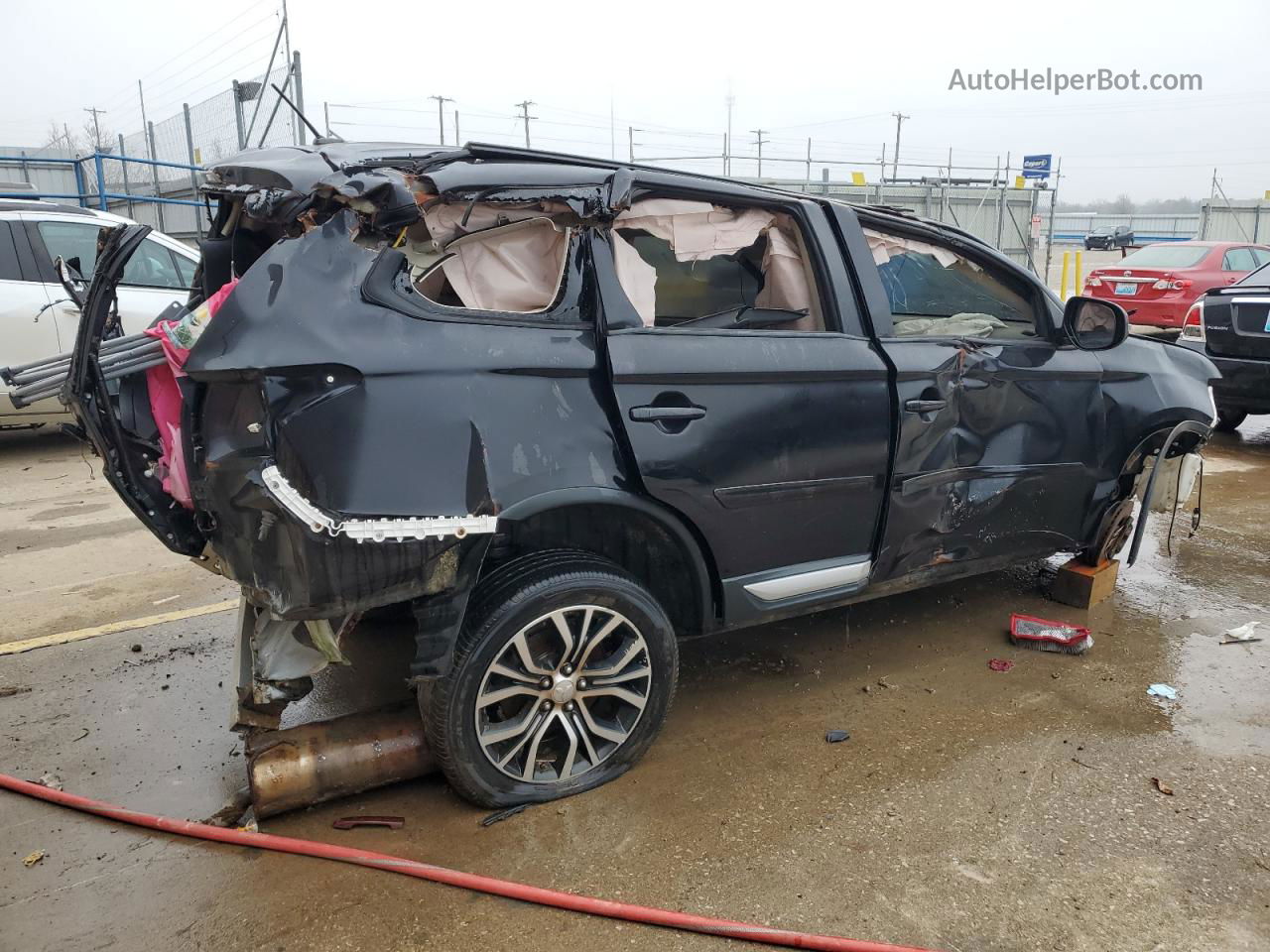 2016 Mitsubishi Outlander Se Black vin: JA4AD3A35GZ008386