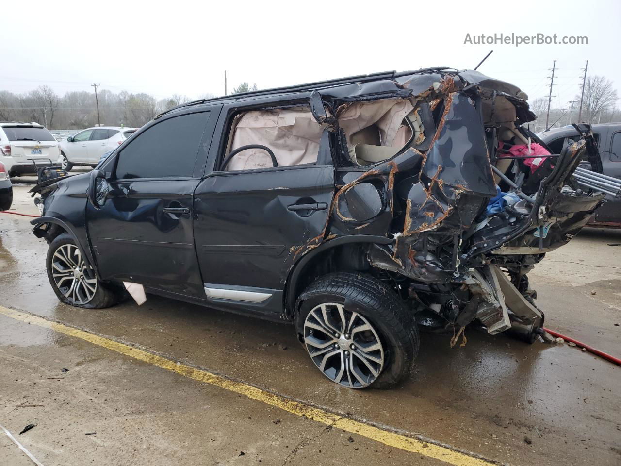 2016 Mitsubishi Outlander Se Black vin: JA4AD3A35GZ008386