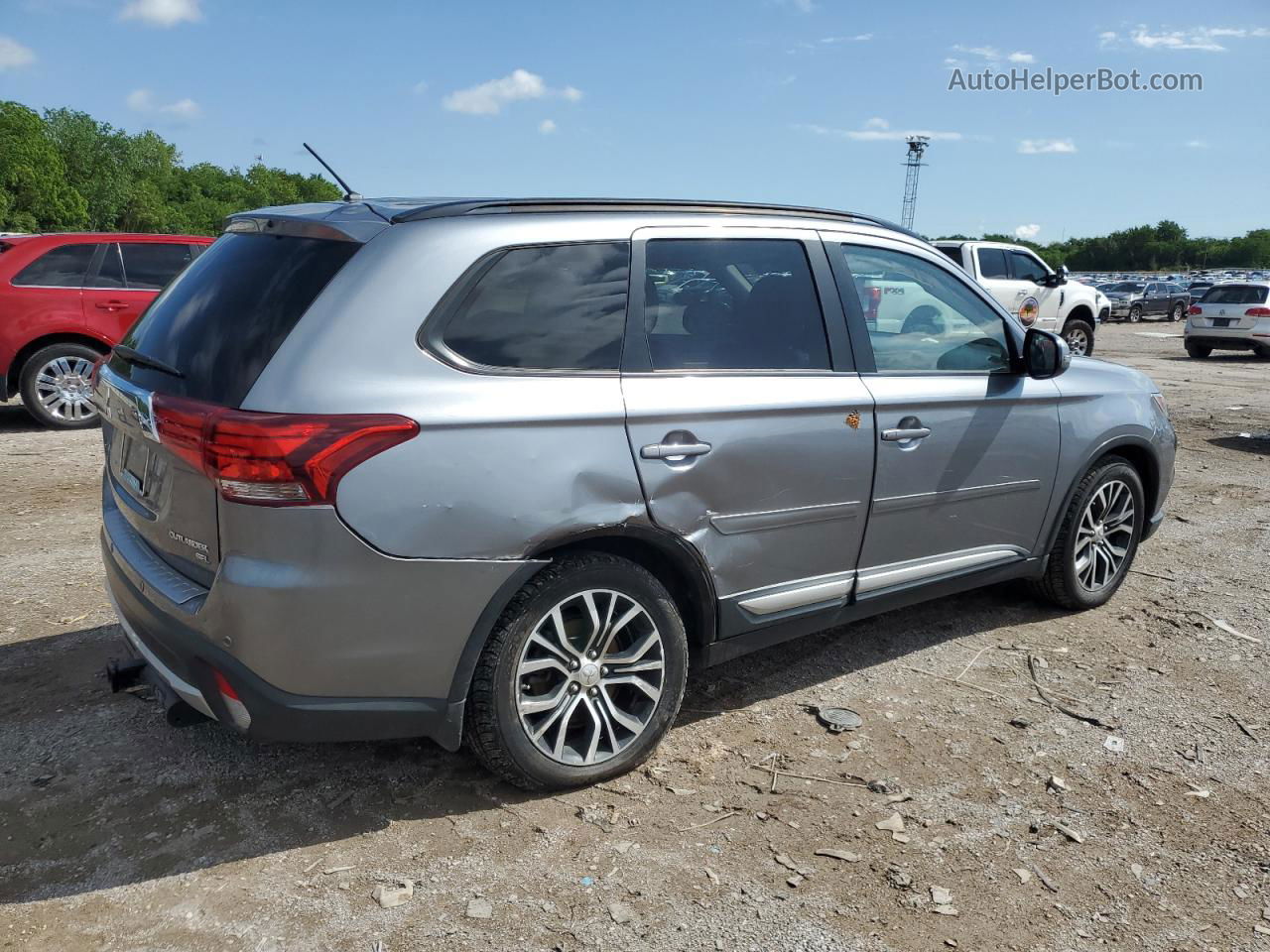 2016 Mitsubishi Outlander Se Gray vin: JA4AD3A35GZ022319