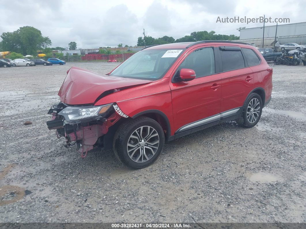 2016 Mitsubishi Outlander Sel Red vin: JA4AD3A35GZ049648