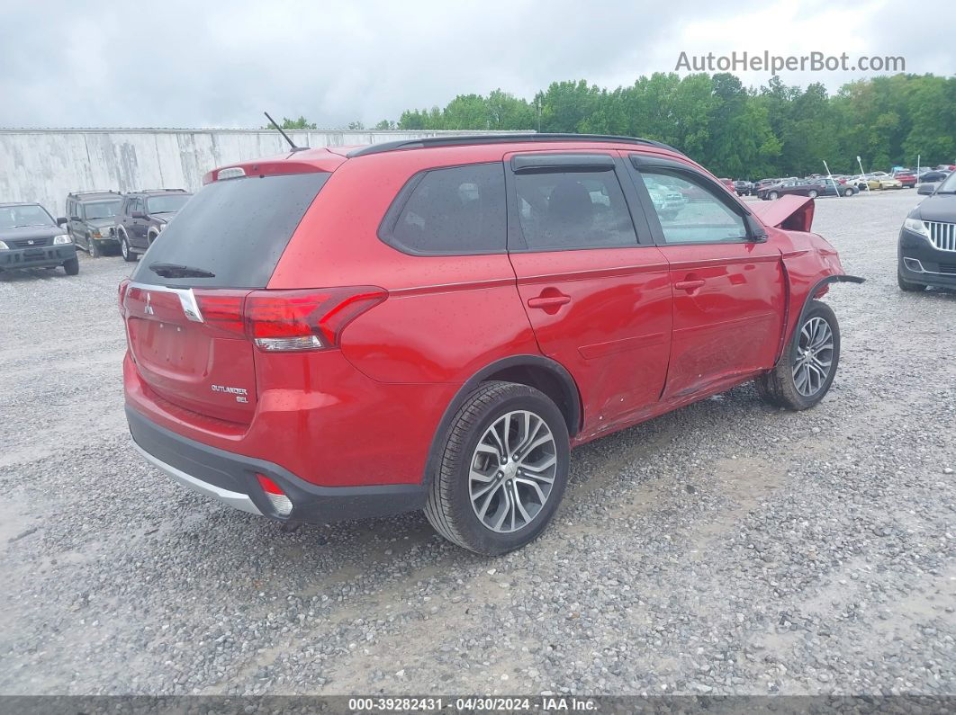 2016 Mitsubishi Outlander Sel Red vin: JA4AD3A35GZ049648