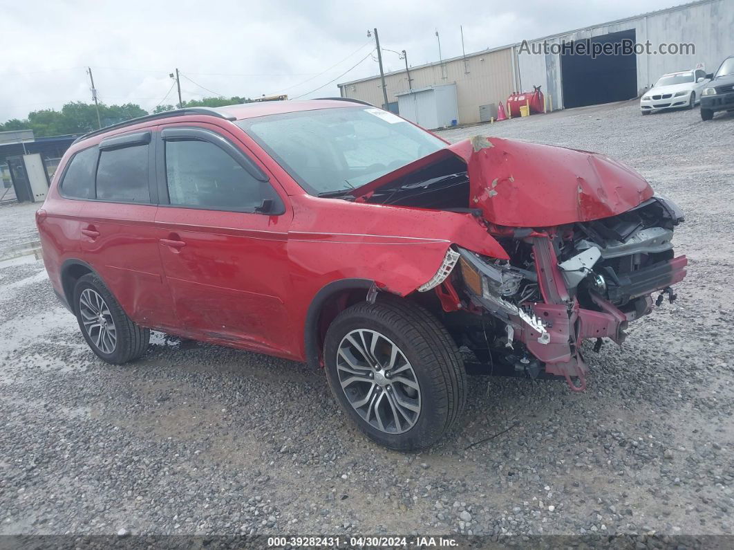 2016 Mitsubishi Outlander Sel Red vin: JA4AD3A35GZ049648