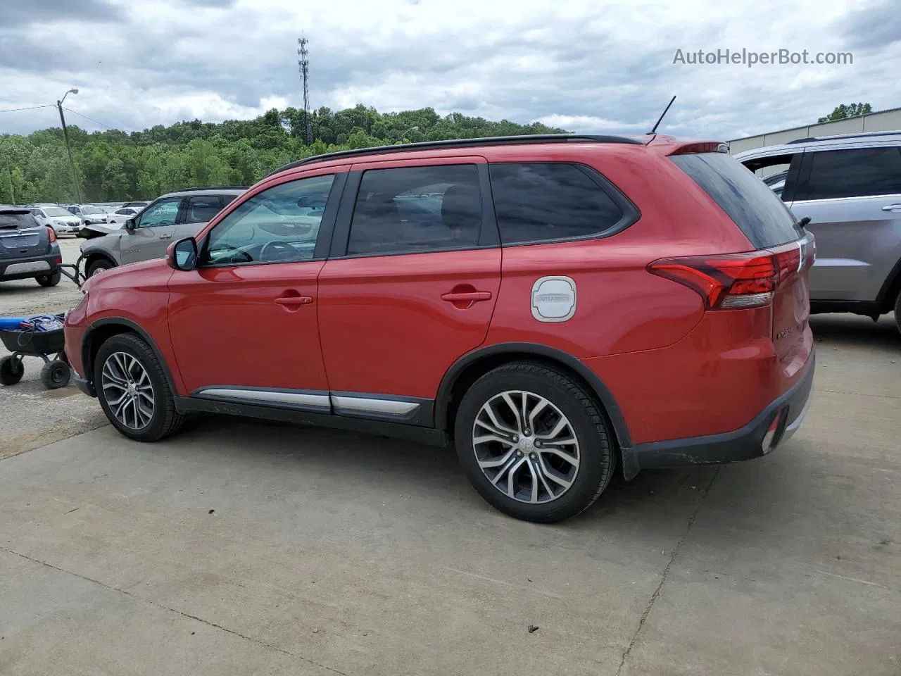 2016 Mitsubishi Outlander Se Red vin: JA4AD3A35GZ062237