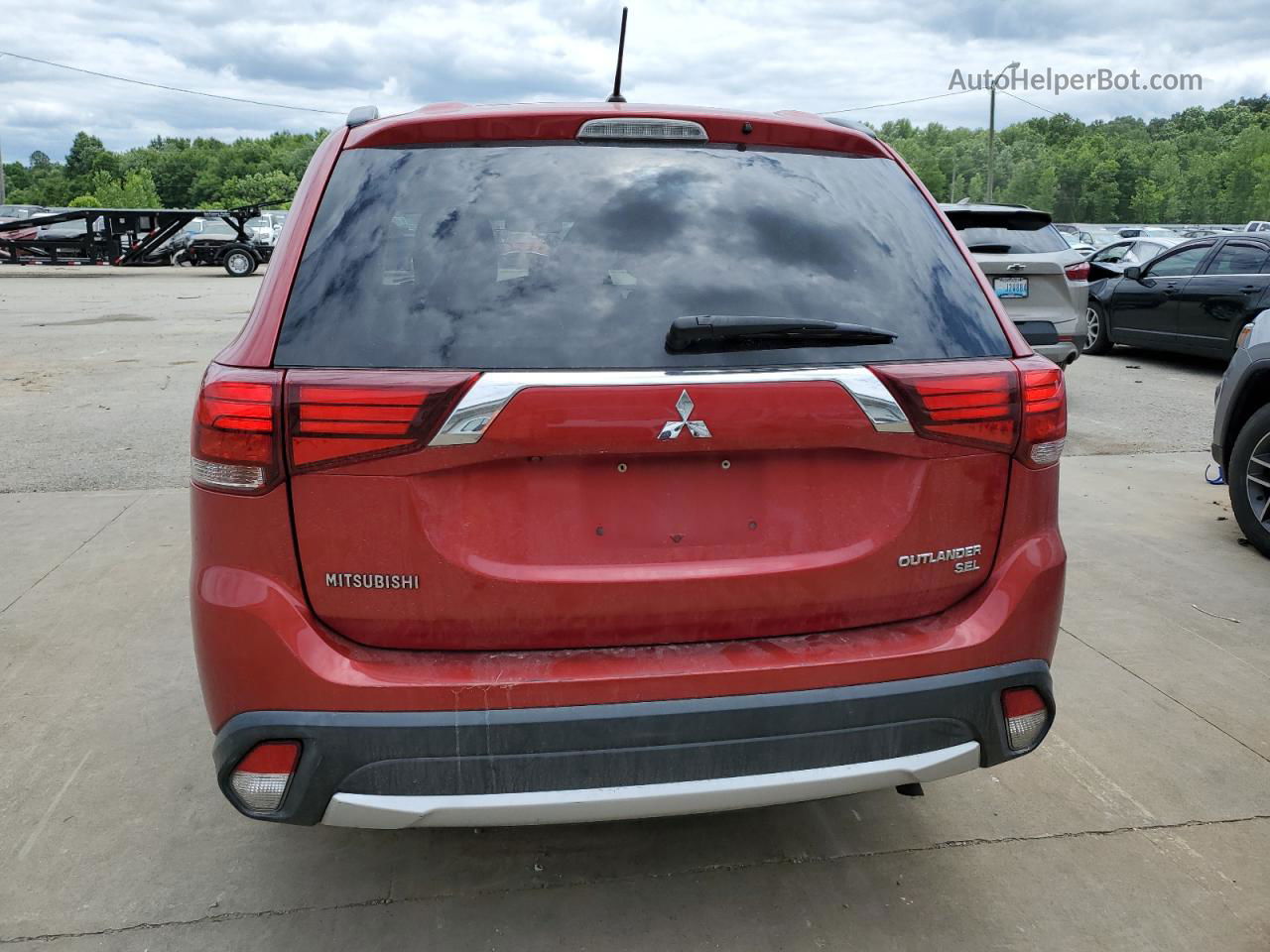 2016 Mitsubishi Outlander Se Red vin: JA4AD3A35GZ062237