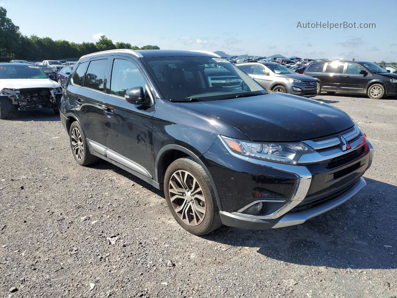 2017 Mitsubishi Outlander Se Black vin: JA4AD3A35HZ026047