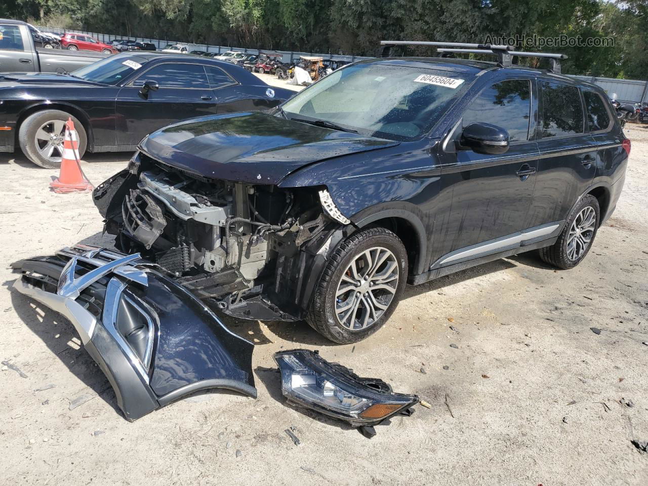 2017 Mitsubishi Outlander Se Black vin: JA4AD3A35HZ047268