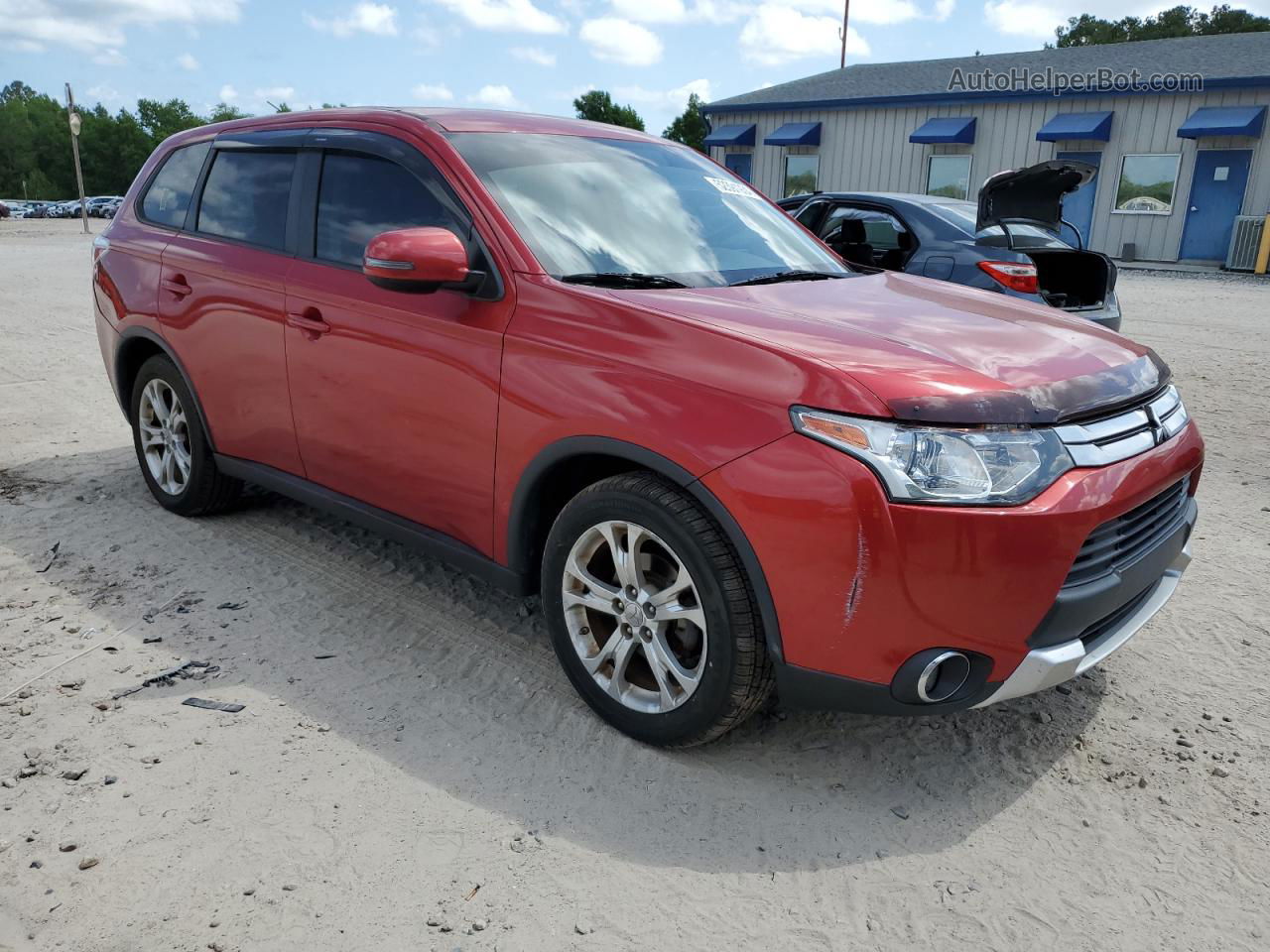 2015 Mitsubishi Outlander Se Красный vin: JA4AD3A36FZ005656