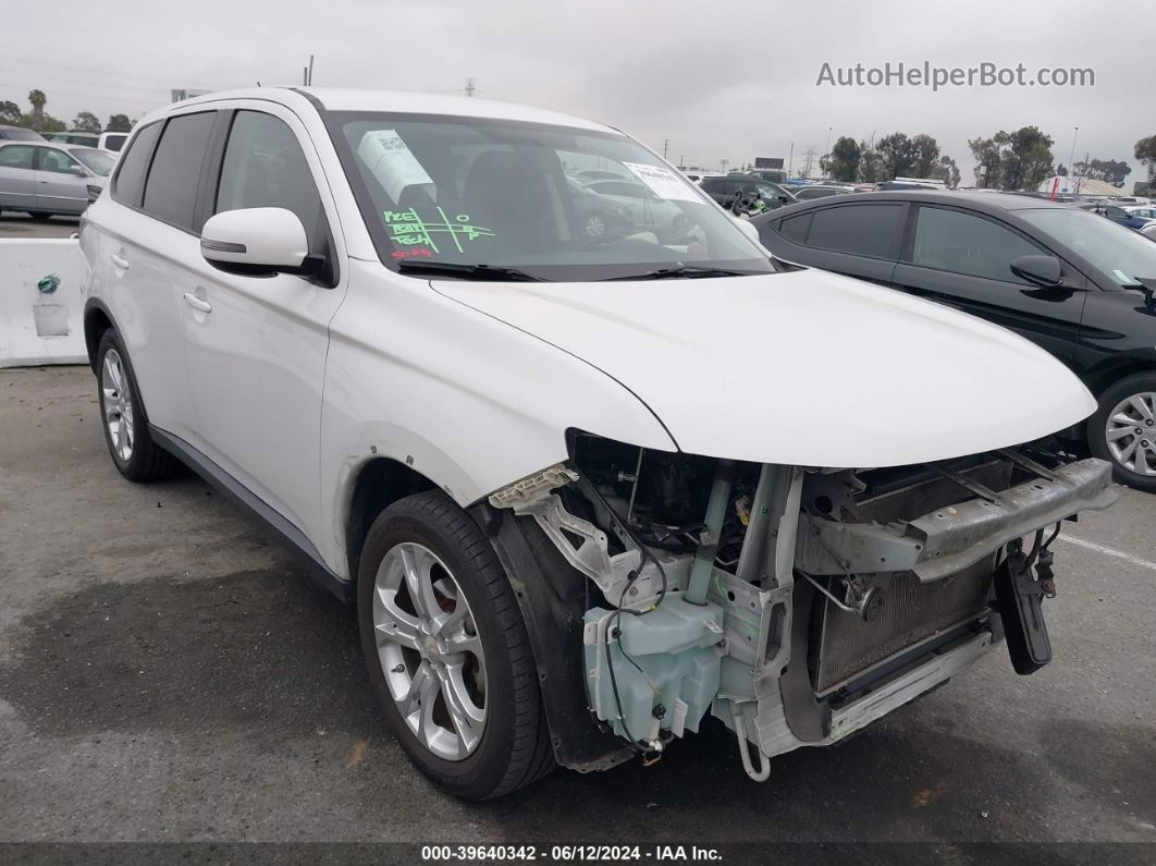 2015 Mitsubishi Outlander Se White vin: JA4AD3A36FZ010548