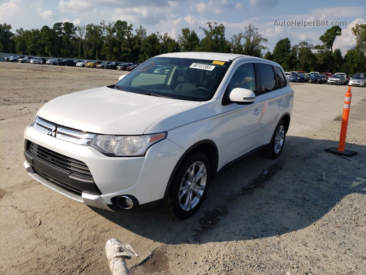 2015 Mitsubishi Outlander Se White vin: JA4AD3A36FZ013174