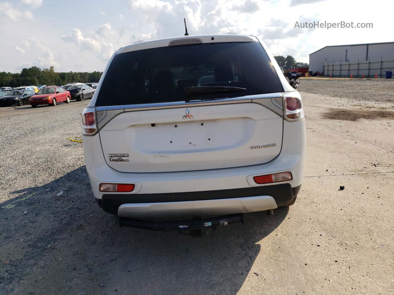 2015 Mitsubishi Outlander Se White vin: JA4AD3A36FZ013174