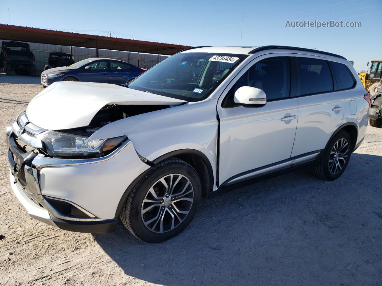 2016 Mitsubishi Outlander Se White vin: JA4AD3A36GZ035967