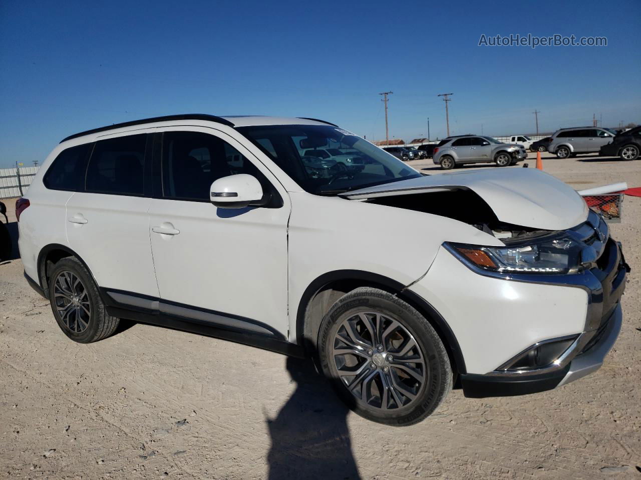 2016 Mitsubishi Outlander Se White vin: JA4AD3A36GZ035967