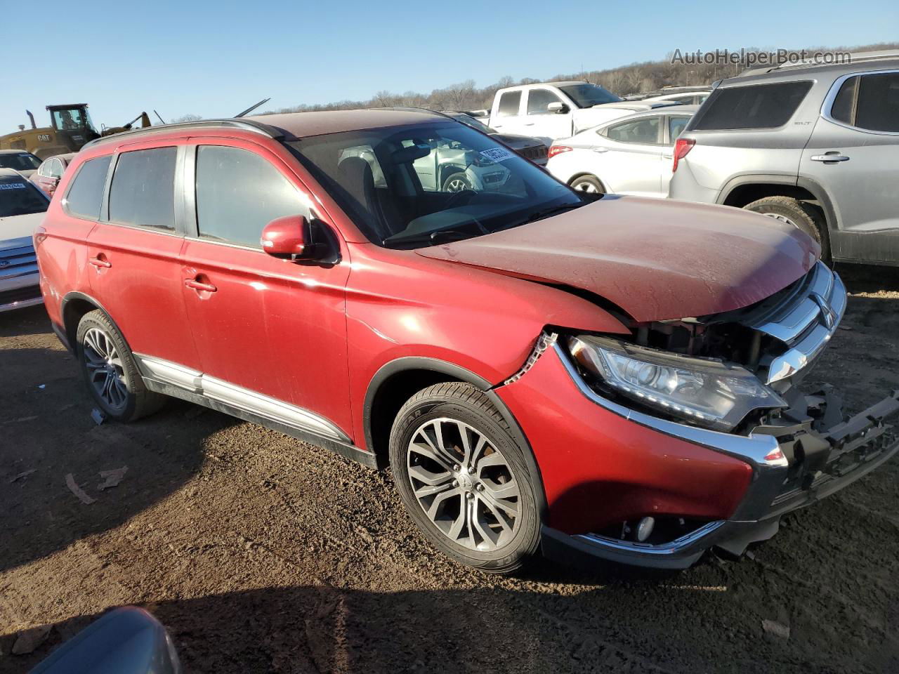 2016 Mitsubishi Outlander Se Red vin: JA4AD3A36GZ062182