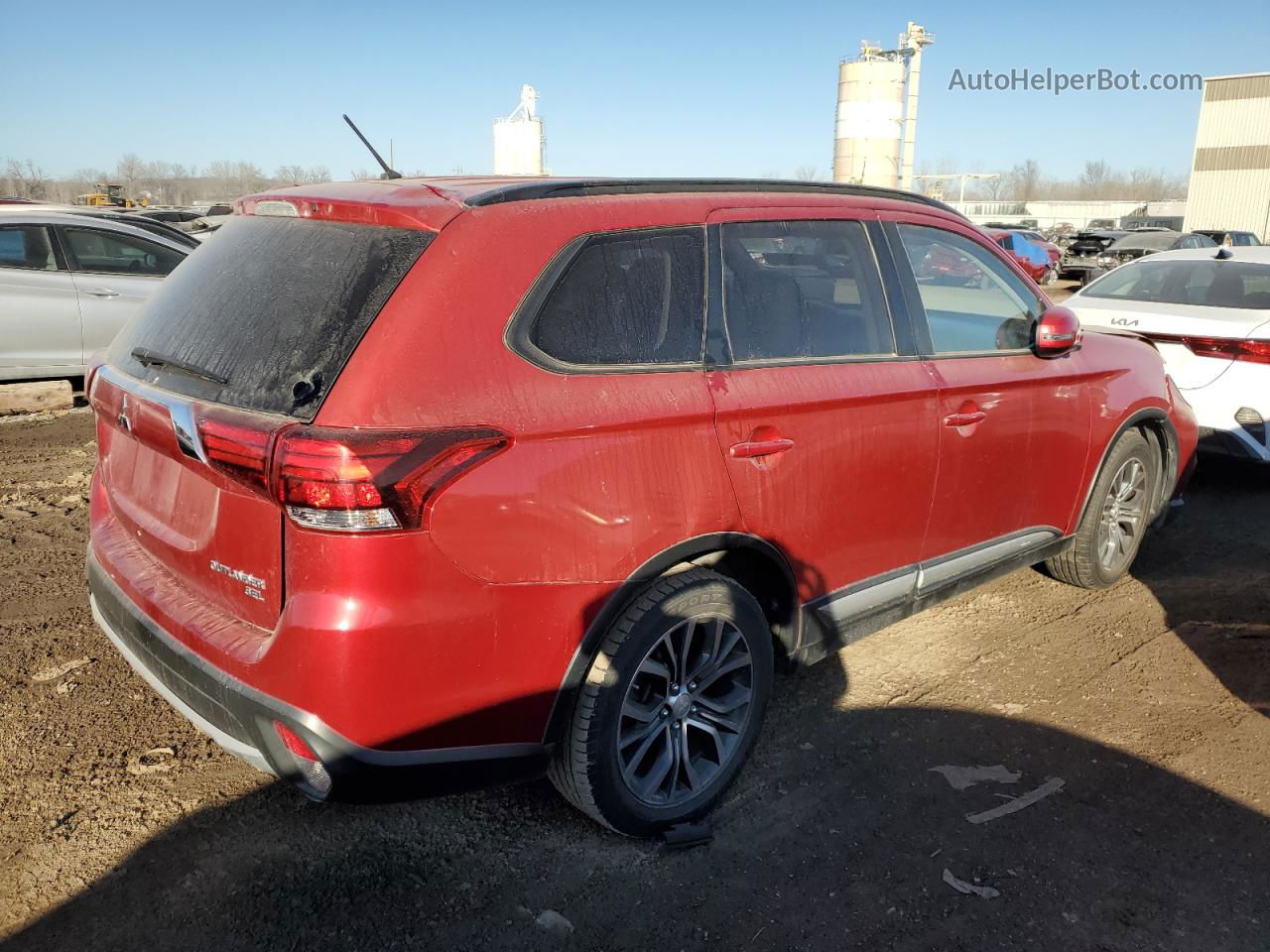 2016 Mitsubishi Outlander Se Red vin: JA4AD3A36GZ062182