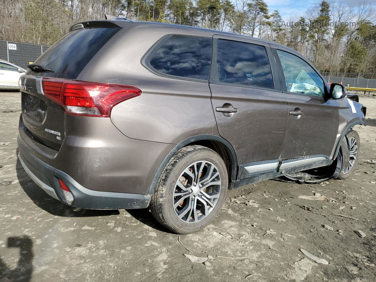 2017 Mitsubishi Outlander Se Угольный vin: JA4AD3A36HZ052687