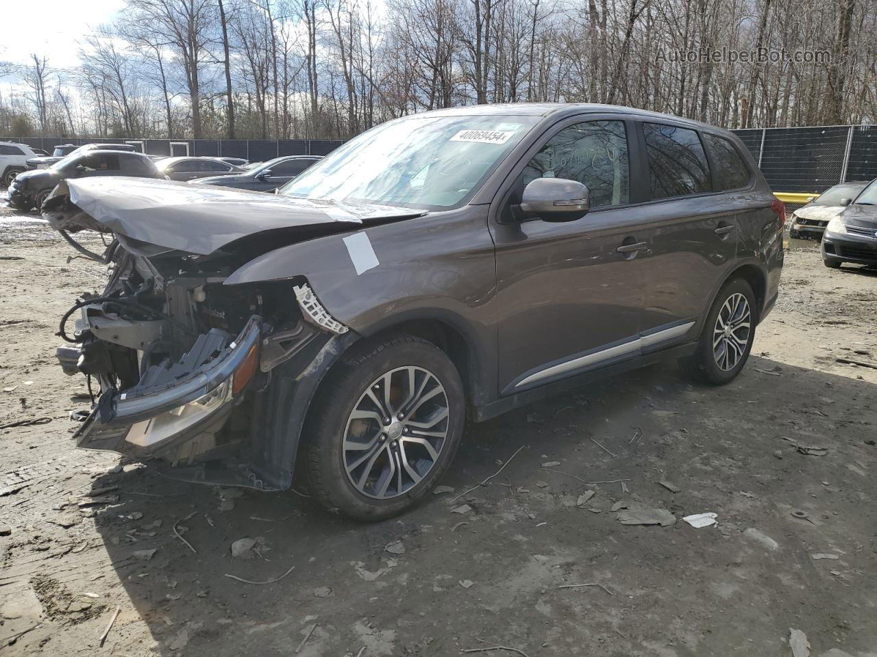 2017 Mitsubishi Outlander Se Charcoal vin: JA4AD3A36HZ052687