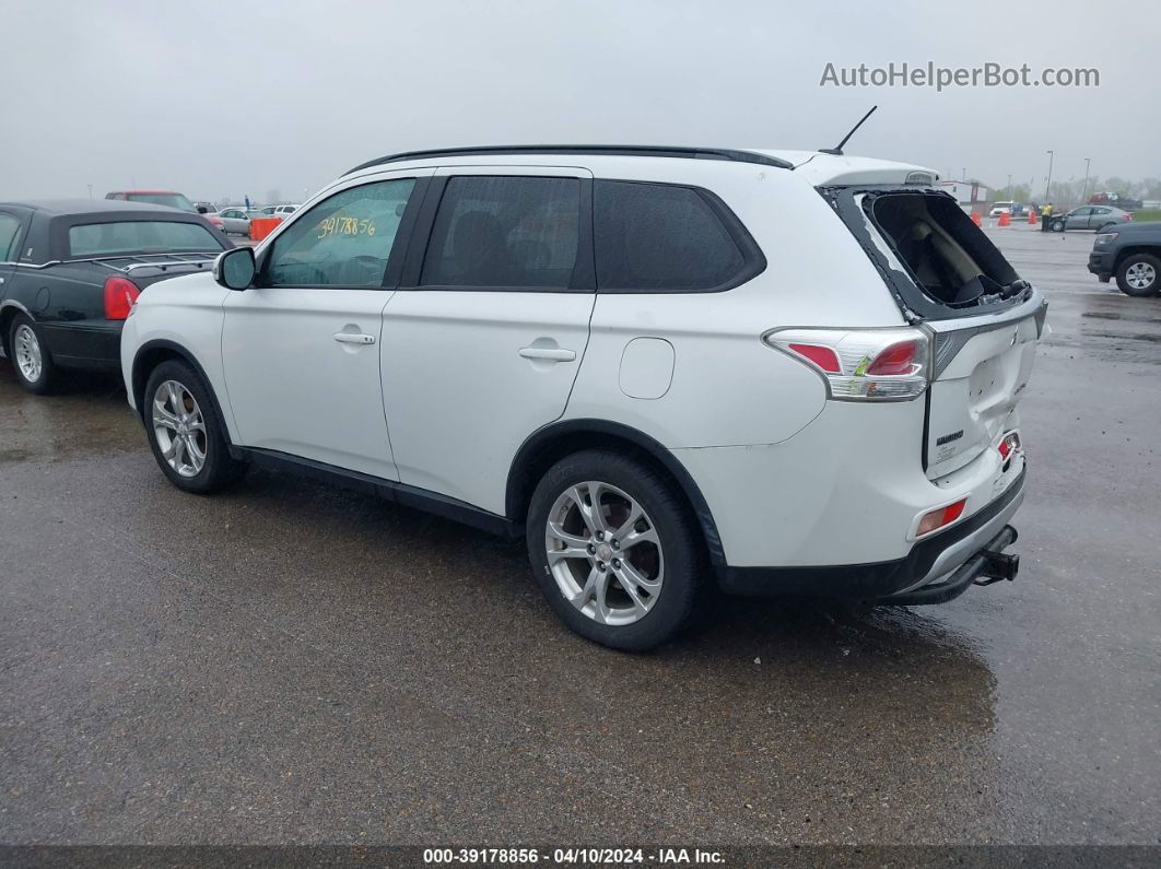 2015 Mitsubishi Outlander Se White vin: JA4AD3A37FZ004984