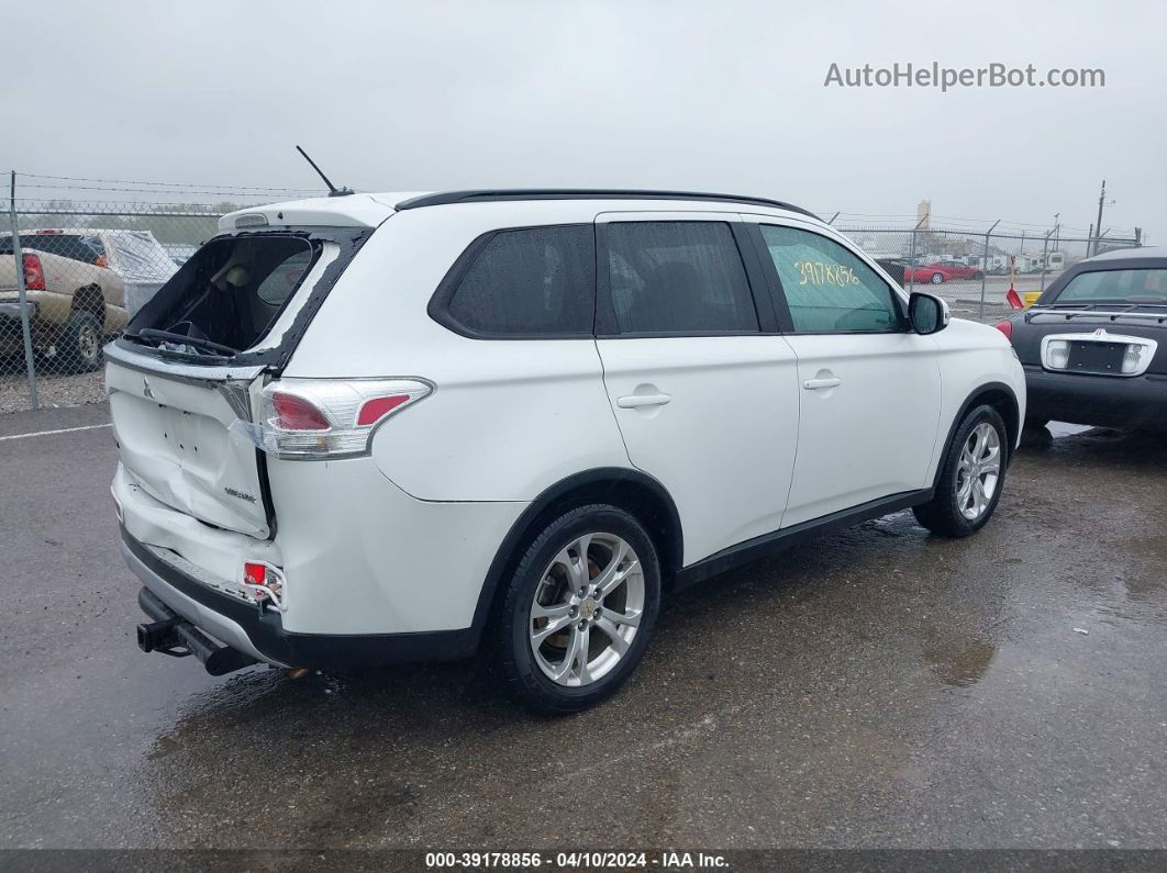 2015 Mitsubishi Outlander Se White vin: JA4AD3A37FZ004984