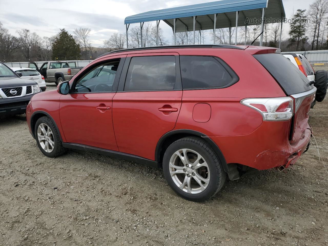 2015 Mitsubishi Outlander Se Красный vin: JA4AD3A37FZ012776