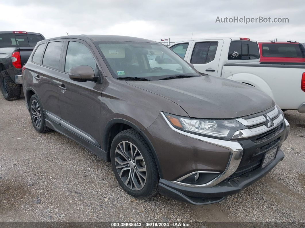 2016 Mitsubishi Outlander Se/sel Brown vin: JA4AD3A37GZ001164