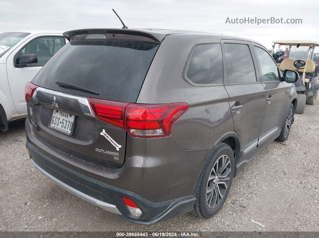 2016 Mitsubishi Outlander Se/sel Brown vin: JA4AD3A37GZ001164