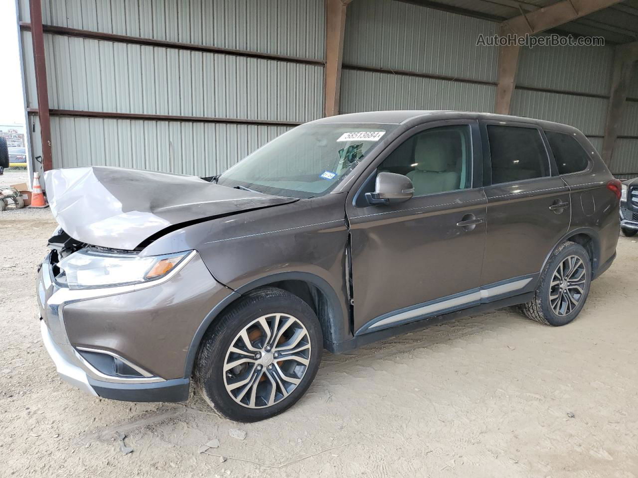 2016 Mitsubishi Outlander Se Коричневый vin: JA4AD3A37GZ035881