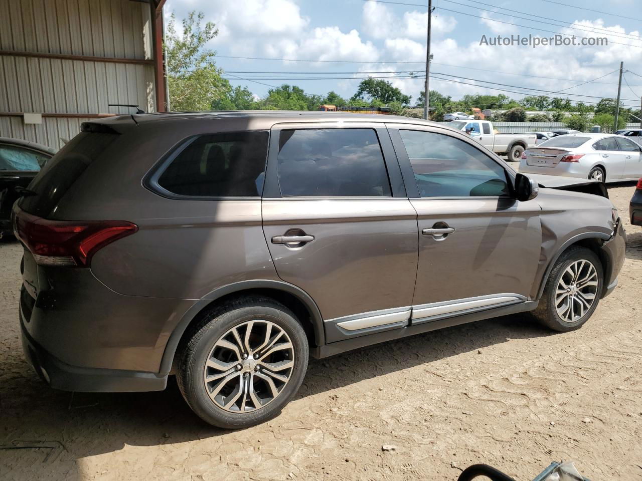 2016 Mitsubishi Outlander Se Коричневый vin: JA4AD3A37GZ035881