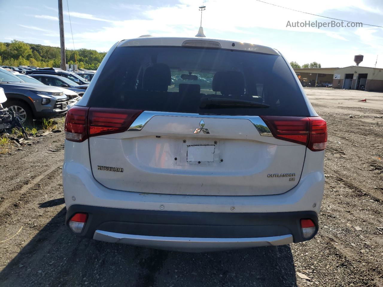 2017 Mitsubishi Outlander Se Белый vin: JA4AD3A37HZ023618