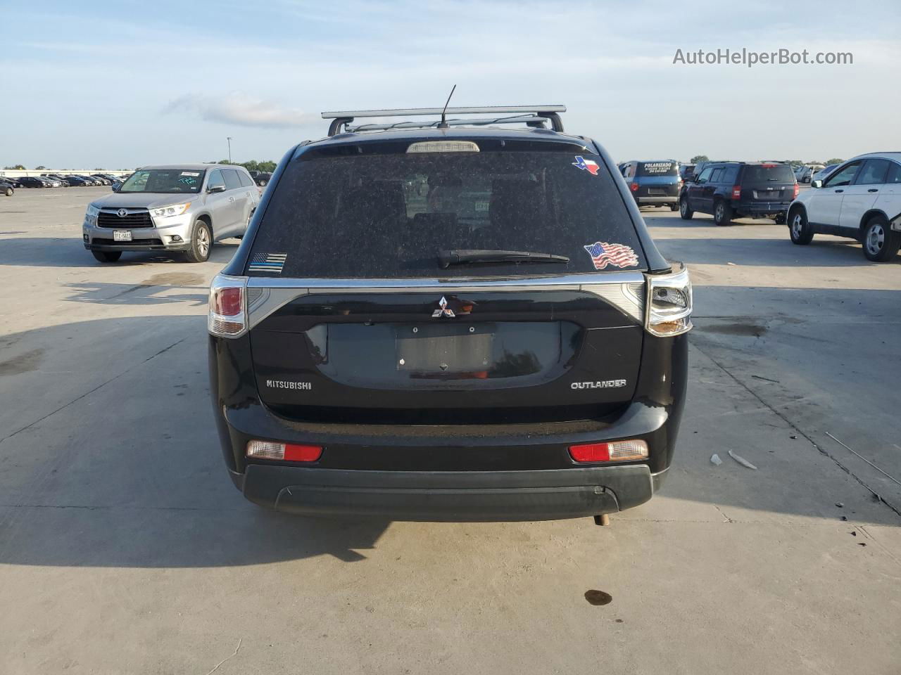 2014 Mitsubishi Outlander Se Black vin: JA4AD3A38EZ004636