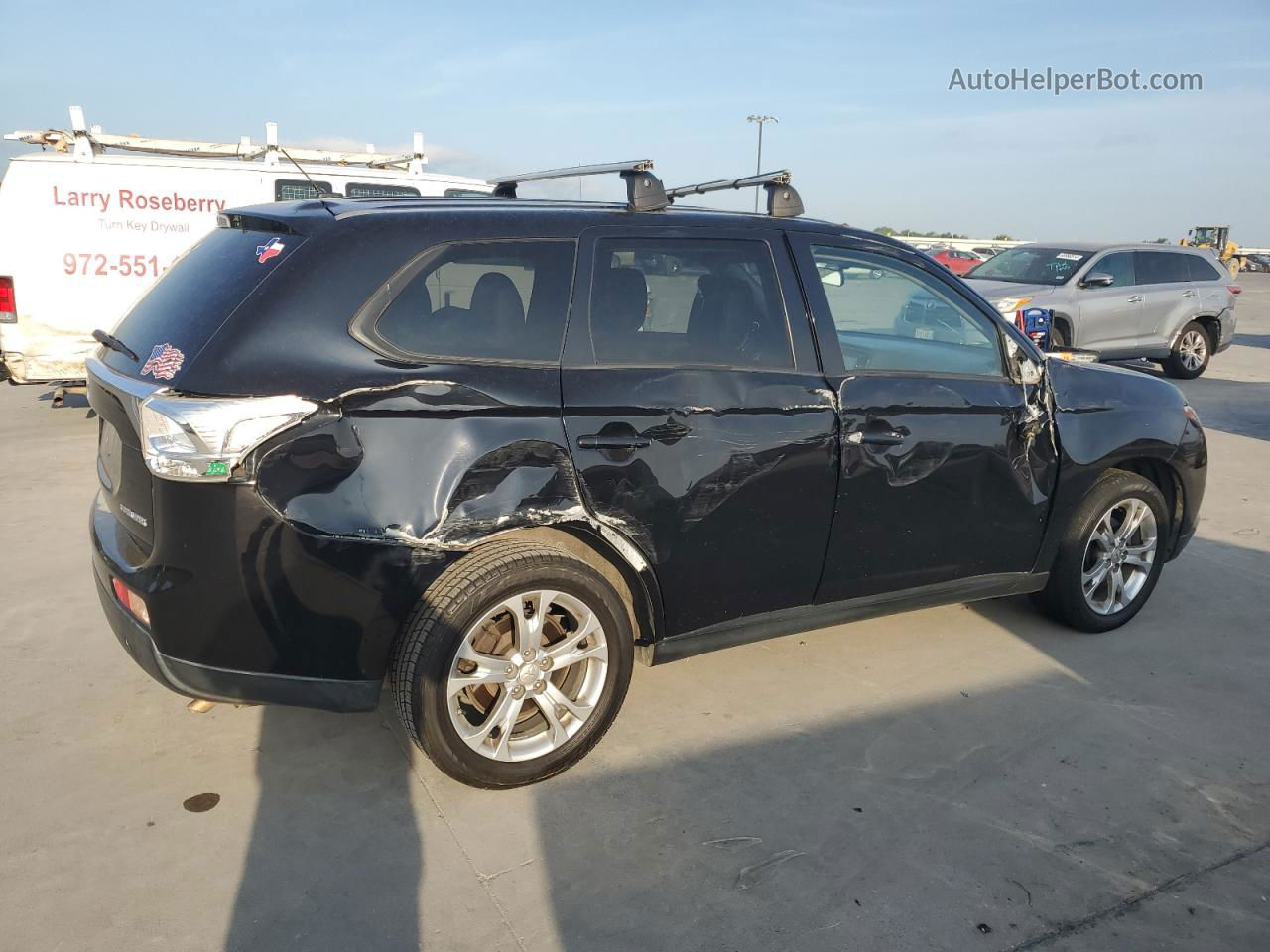 2014 Mitsubishi Outlander Se Black vin: JA4AD3A38EZ004636