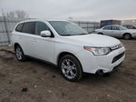 2014 Mitsubishi Outlander Se White vin: JA4AD3A38EZ005446