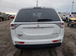 2014 Mitsubishi Outlander Se White vin: JA4AD3A38EZ005446