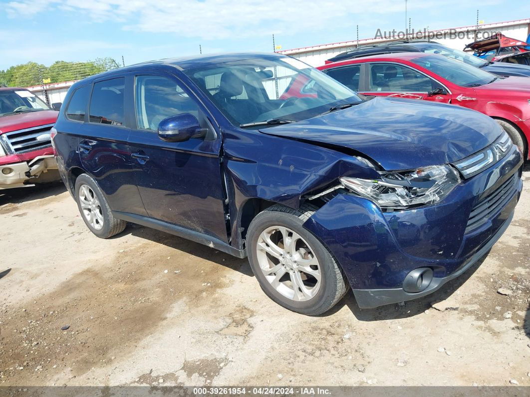 2014 Mitsubishi Outlander Se Blue vin: JA4AD3A38EZ008802