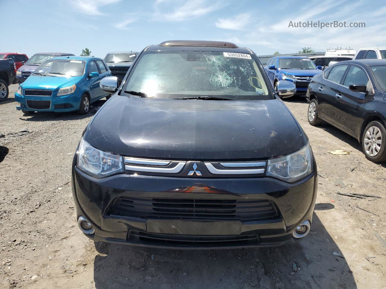 2014 Mitsubishi Outlander Se Черный vin: JA4AD3A38EZ009321