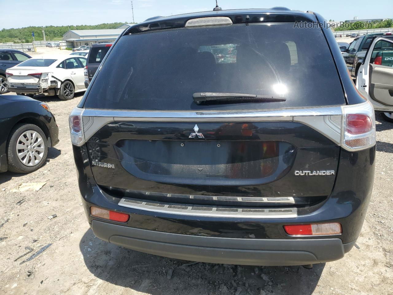 2014 Mitsubishi Outlander Se Черный vin: JA4AD3A38EZ009321