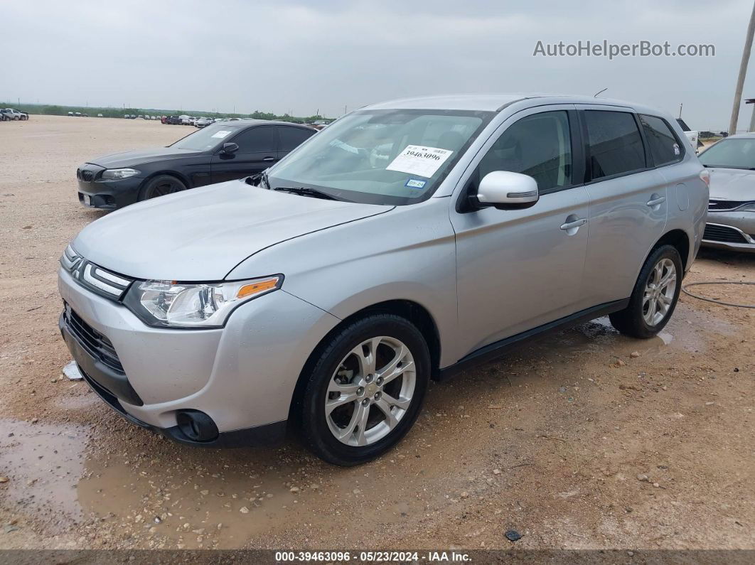 2014 Mitsubishi Outlander Se Silver vin: JA4AD3A38EZ017287