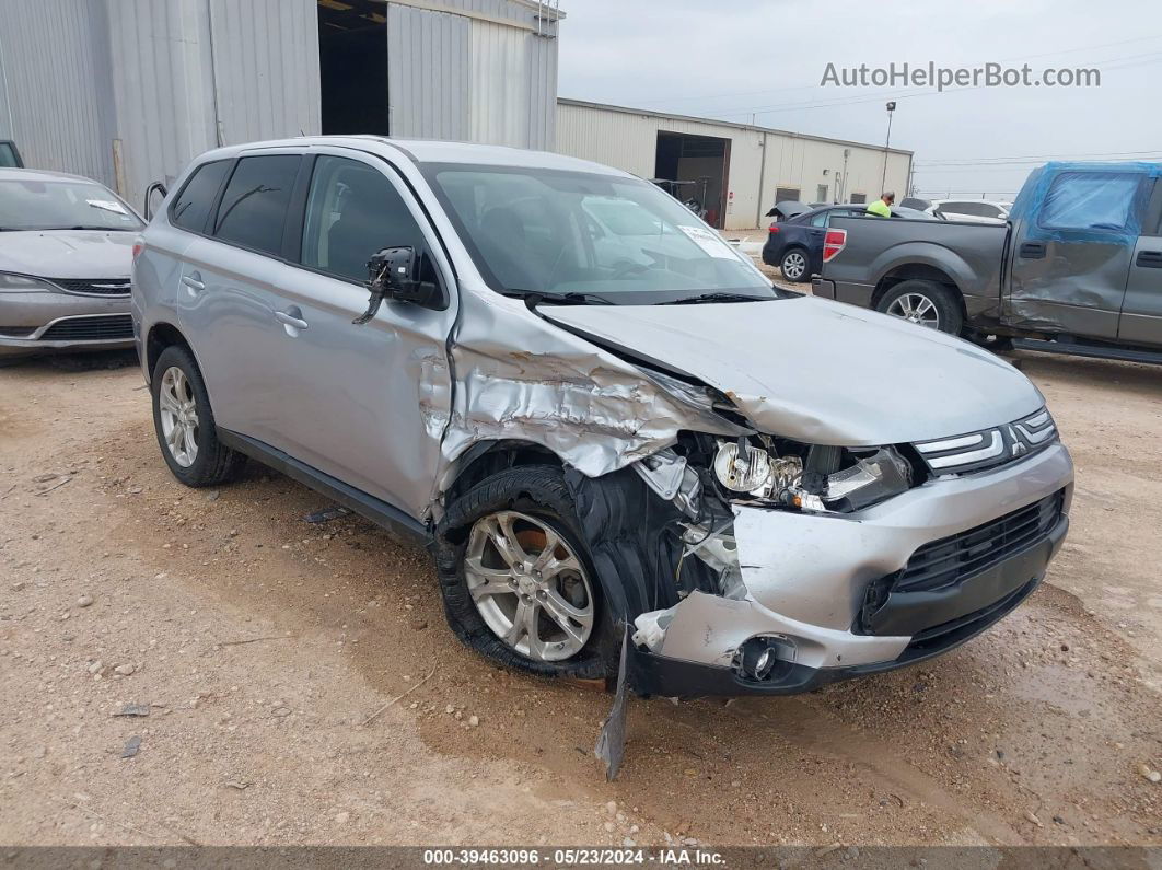 2014 Mitsubishi Outlander Se Silver vin: JA4AD3A38EZ017287