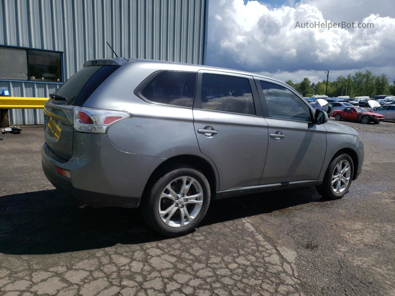 2014 Mitsubishi Outlander Se Silver vin: JA4AD3A38EZ018357