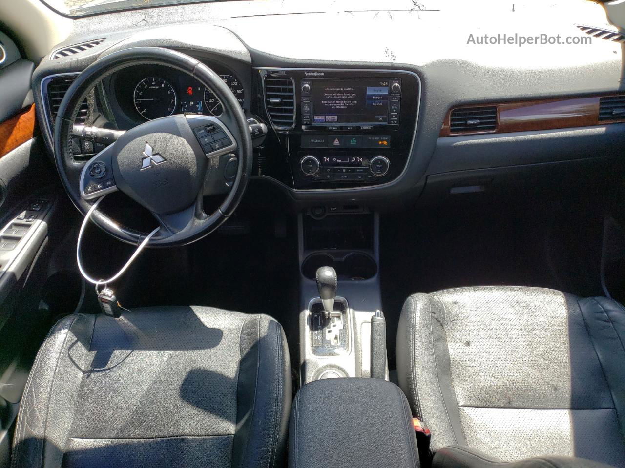 2014 Mitsubishi Outlander Se Серебряный vin: JA4AD3A38EZ018357