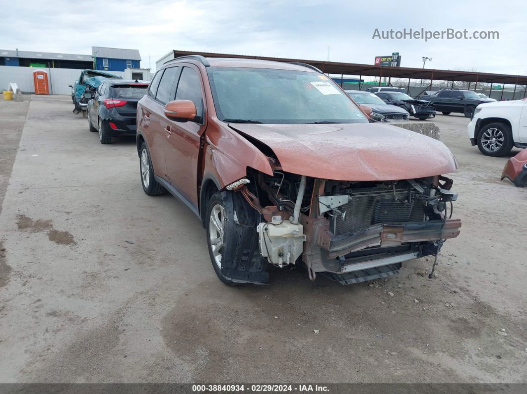 2015 Mitsubishi Outlander Se Orange vin: JA4AD3A38FZ001169