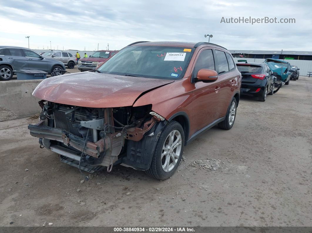 2015 Mitsubishi Outlander Se Orange vin: JA4AD3A38FZ001169